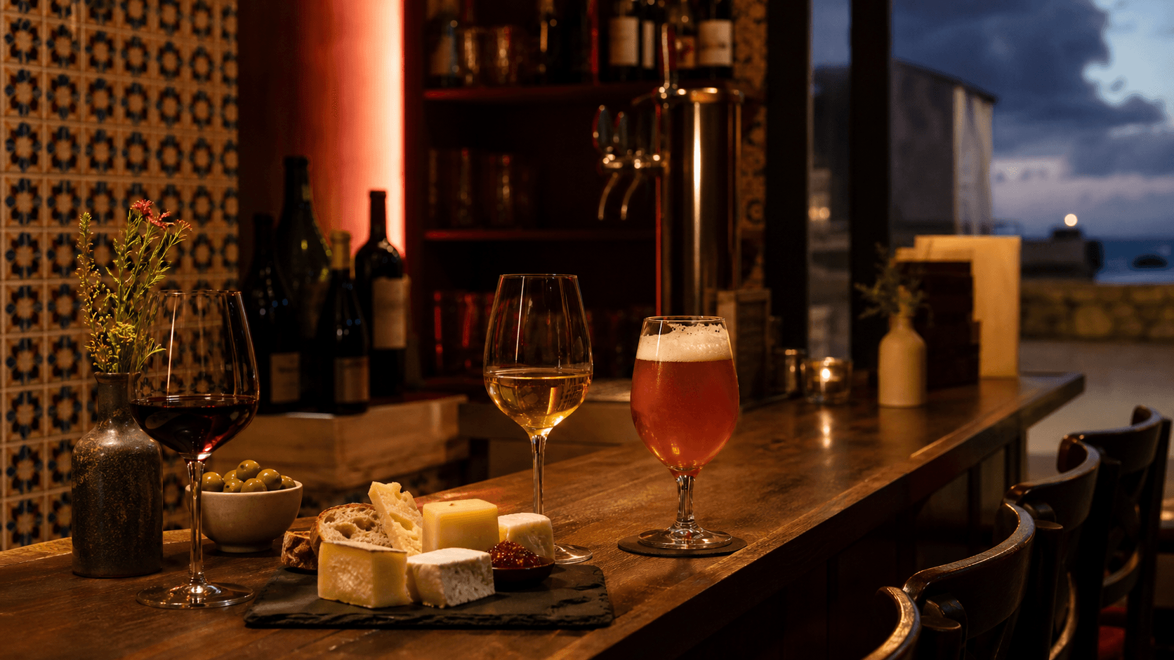 Wine by the glass, craft beer and cheese at Ferment in Vila do Conde